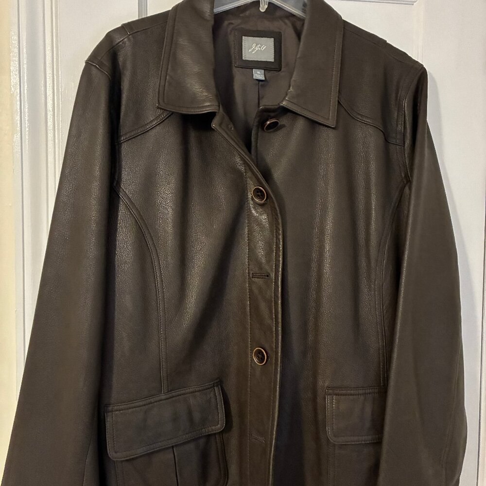 J.Jill Leather Women's Blazer - XL